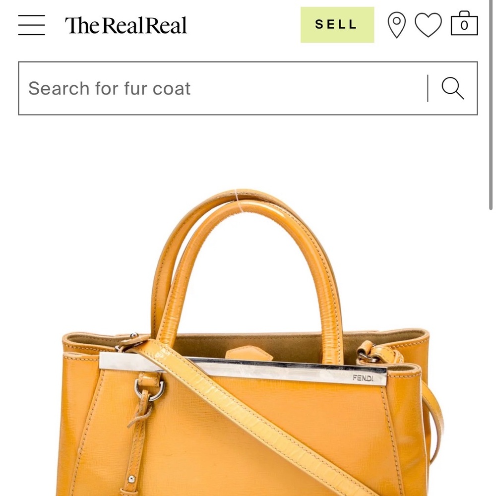 Fendi 2Jours Yellow Handbag from 2014 Karl Lagerfeld Collection - Picture 16 of 16